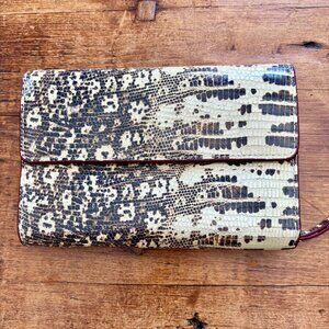 MZ Wallace Lizard Trifold Wallet